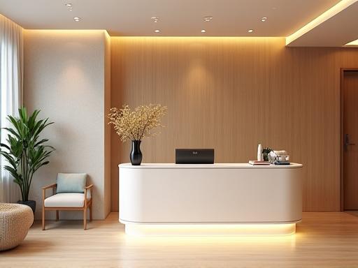 따뜻한 분위기의 리셉션